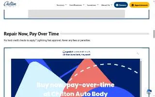 Chilton Auto Body website