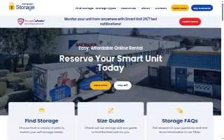 Hayward Storage website