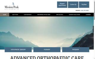 Mission Peak Orthopaedics Physical Therapy - Hayward