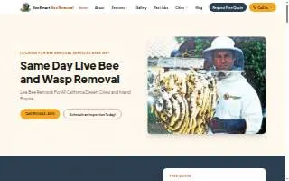 BeeSmart Bee Removal website