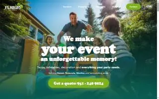 El Regio Party Rentals website