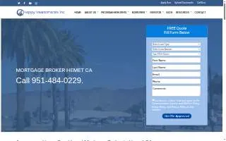 Happy Investments, Inc. Hemet CA website