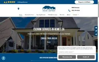 Hemet Escrow Company inc website