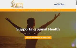 Sabet Chiropractic of Hemet website