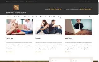 The Law Offices of Bloom & Rudibaugh, A.P.C. website