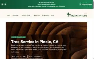 Bay Area Tree Care Inc of Hercules website