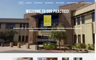 Bright Eyes Optometry of Hercules website