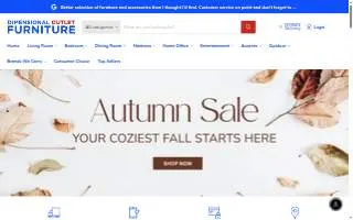 Dimensional Outlet Furniture website