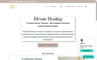 Elevate Healing website