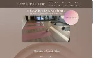 Flow Rehab Studio website