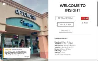 Insight Optometry of Hercules website