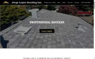 Jorge Lopez Roofing Inc website