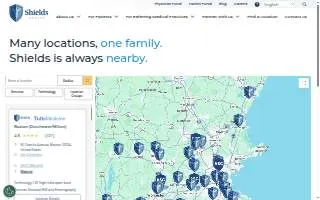 Shields Nursing Center website