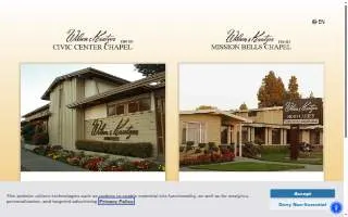 Wilson & Kratzer Mortuaries Chapel of the Mission Bells website