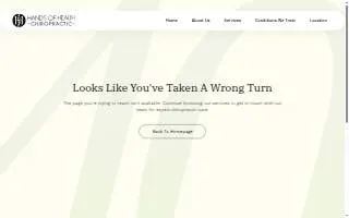 Hands of Health Chiropractic website