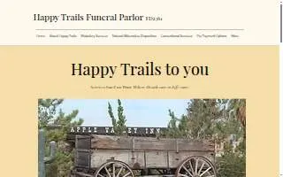 Happy Trails Funeral Parlor website