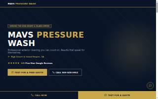 MAVS Pressure Wash