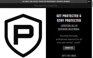 Protected Pest Control Inc. website