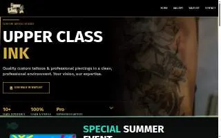 Upper Class Ink website