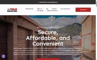 AAA Storage of Highland website