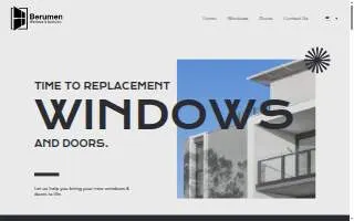 Berumen Windows and Doors website