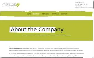 Creative Design & Consulting website