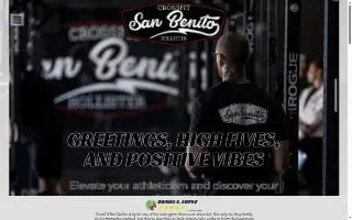CrossFit San Benito website