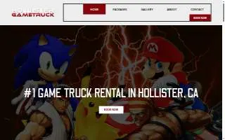 Hollister Game Truck website