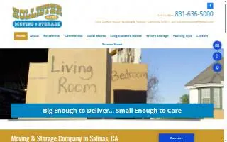 Hollister Moving & Storage website