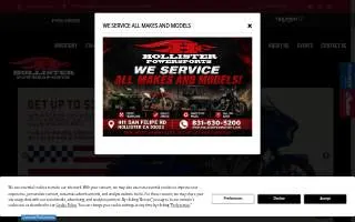 Hollister Powersports website