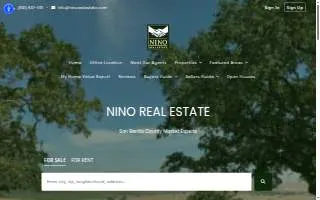 Nino Real Estate website