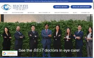 Beach Eye Medical Group - Huntington Beach website