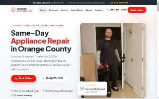 Fortex Appliance Repair LLC website