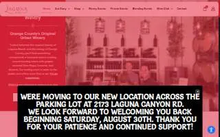 Laguna Canyon Winery of Huntington Beach website