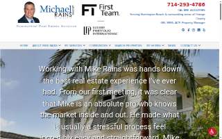 Mike Rains - First Team Real Estate -Seacliff Huntington Beach