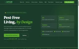 Optum Pest Management website