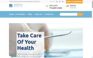 Pacifica Orthopedics website