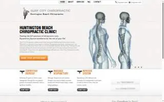 Surf City Chiropractic of Huntington Beach website