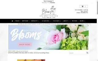 Blooms On One Eleven website