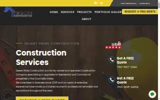 Desert Pride Construction and Painting website