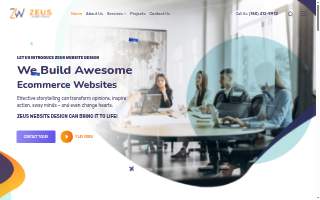 Zeus Website Design of Indio
