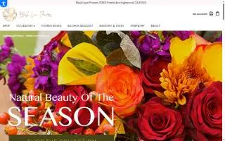 Blush Luxe Flowers website