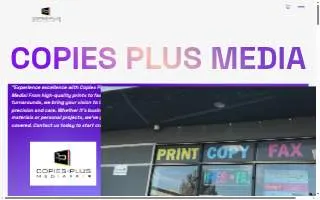 Copies Plus Media website