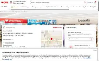 CVS Pharmacy of Inglewood website