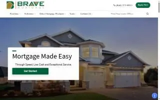Brave Mortgage website