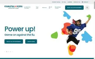 Coastal Kids - Irvine Spectrum website