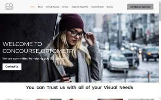 Concourse Optometry website