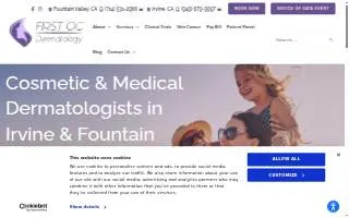 First OC Dermatology of Irvine website