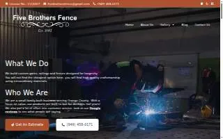 Five Brothers Fence website