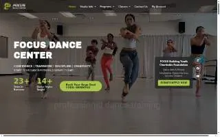 Focus Dance Center website